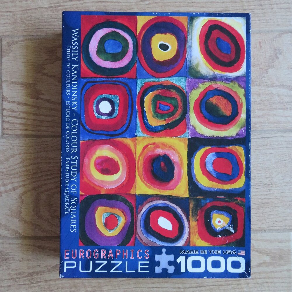 Eurographics Kandinsky 1000 Piece Jigsaw Puzzle "Colour Study of Squares"